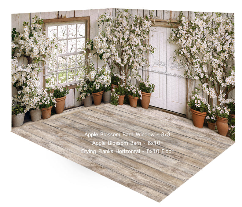 Room Apple Blossom Barn Window + Apple Blossom Barn + Erving Planks Horizontal